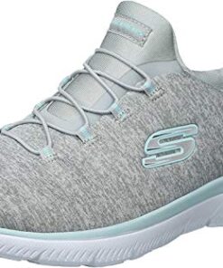 Skechers Sport Women’s Summits Sneaker,light grey aqua,8.5 M US