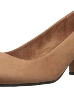 Easy Street Women’s Proper Dress Pump, Sand Super Suede, 11 X-Wide