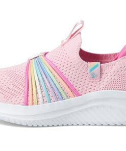 Skechers Girls Ultra Flex 3.0 Sneaker, Pink/Multi, 12 Little Kid