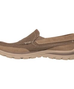 Skechers Men’s Superior Milford Slip-On Loafer, Light Brown, 9 M US