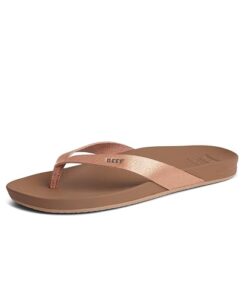 Reef Women’s Sandals, Cushion Court, Rose Gold, 8