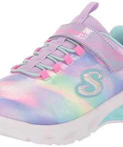 Skechers Kids Coastline Sneaker, Lavender/Multi, 13.5 US Unisex little kid