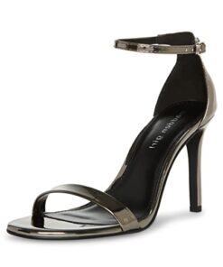 Madden Girl Women’s Brazen Heeled Sandal, Dark Silver, 8