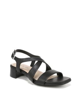 LifeStride Womens Jordan Strappy Heeled Sandals Black 8.5 M