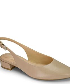 Easy Spirit Women’s Cassius Pump, Medium Natural Leather, 7.5 Wide