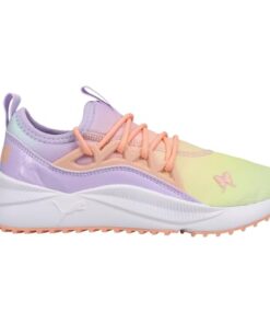 PUMA Pacer Future Allure Sneaker, Butterfly-Yellow Pear-Light Lavender-Apricot Blush, 5 US Unisex Big Kid