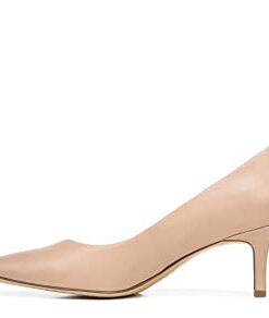 Naturalizer Womens Everly Pointed Toe Low Heel Stiletto Pump,Creme Brulee Beige Leather,7