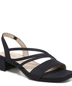 LifeStride Womens Joy 2 Strappy Heeled Sandal, Lux Navy, 8.5 Wide US