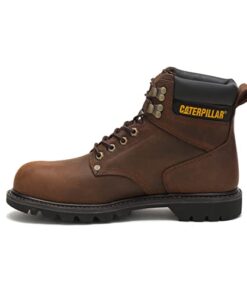 Cat Footwear Men’s Second Shift Steel Toe Work Boot, Dark Brown, 10.5