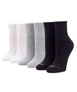 Hue Women’s Mini Crew 6-pack Casual Sock, Multi – 6 Pair Pack, 9 11 US