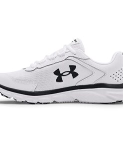 Under Armour mens Charged Assert 9 Marble Running Shoe, White(101 Black, 13 US