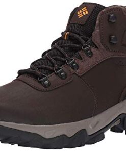 Columbia mens Newton Ridge Plus Ii Waterproof Hiking Boot, Cordovan/Squash, 9 Wide US