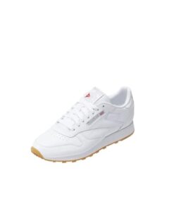 Reebok unisex adult Classic Leather Sneaker, Ftwr White/Pure Grey 3/ Rubber Gum-03, 11.5 Women 10 Men US