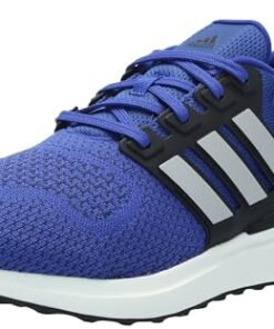 adidas Men’s UBounce DNA Sneaker, Semi Lucid Blue/Grey/Black, 10