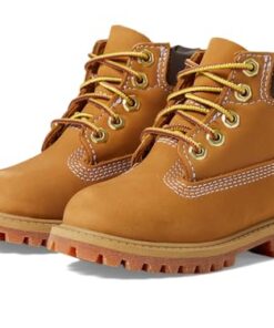 Timberland Boy’s 6″ Premium Waterproof Boot, Wheat-New 2024, 7 Toddler