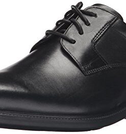 Rockport Mens Charlesroad Plaintoe Oxfords-shoes, Black, 9.5 W US