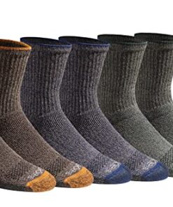 Dickies Men’s Dri-tech Moisture Control 6-Pack Comfort Length Crew Socks