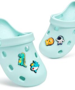 KUKTO Kids Clogs Garden Slip On Water Shoes for Boys Girls Indoor Outdoor Beach Sandals Children Home Slippers B-Blue