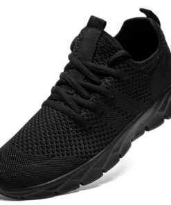 YITUHIO Running Shoes for Mens Fashion Sneakers Mens Tennis Walking Shoes Lightweight Athletic Shoes,Black,Mens Size 13.5