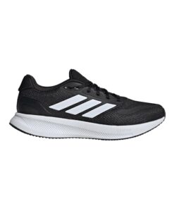 adidas Men’s Run Falcon 5 Sneaker, Black/White/Black, 8 Wide