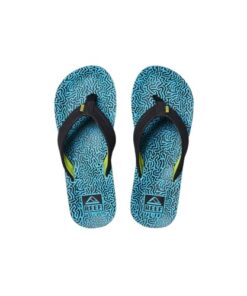 Reef Boy’s Kids Ahi Sandal, Blue Coral, 6 Big