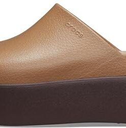 Crocs Women’s Dylan Platform Clog, Mule Platform Shoes for Women, Sepia, 7 Women