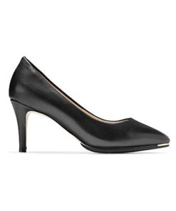 Cole Haan Women’s Grand Ambition Pump (75MM), Black Leather, 6