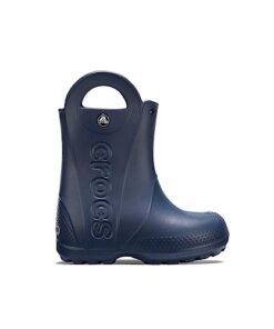 Crocs Kids’ Handle It Rain Boots , Navy, 10 Toddler