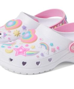 Skechers Girls Heart Charmer-Girly Land Clog, White/Multi, 13 Little Kid