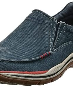 Skechers USA Men’s Expected Avillo Relaxed-Fit Slip-On Loafer,Navy,8.5 Medium US