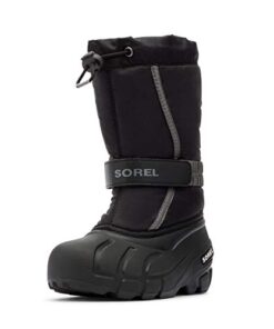 Sorel Snow Boot, Black X City Grey Youth, 6 US Unisex Big Kid