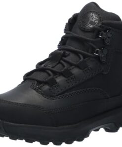 Timberland Boy’s Converge Mid Hiking Boot, Black, 12 Toddler