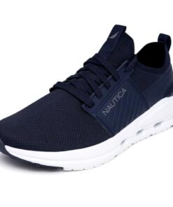 Nautica Mens Running Sneakers Sport Fashion Lace-Up Athletic Soft Shoes for Gym Tennis Men – Cushioned, Breathable, Lightweight & Comfortable-Gareth-Navy-Size 12