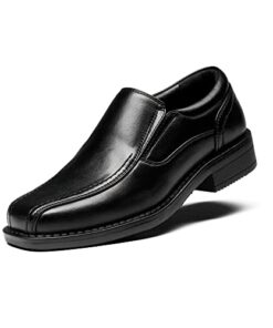 Bruno Marc Boy’s SBOX225K Dress Shoes Slip-On Loafer Wedding Shoes, Black, Size 4 Big_Kid