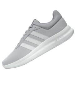 adidas Women’s Lite Racer 4.0 Sneaker, Grey/White/Glory Grey, 8