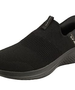 Skechers Men’s Ultra Flex 3.0 Smooth Step Slip-in Loafer, Black, 11