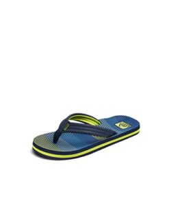 Reef Kids Boys Sandals, Kids Ahi, Aqua Green Stripe, 2