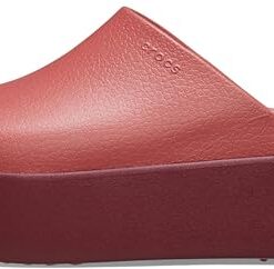 Crocs Women’s Dylan Platform Clog, Mule Platform Shoes for Women, Strawberry Wine, 10 Women