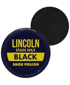 Lincoln Shoe Polish Wax – 2-1/8 oz | Made in USA Since 1925 – Black