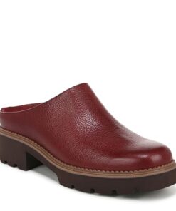 Vionic Women’s Fairfax Mule, Syrah Burgundy Leather, 10