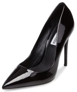 Steve Madden Women’s Daisie Pump, Black Patent, 8.5