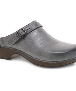 Dansko Women’s Berry Pewter Metallic Distressed Mule 7.5-8 M US