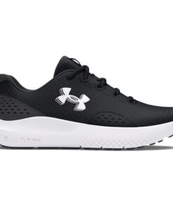 Under Armour Men’s Charged Surge 4, (001) Black/Anthracite/White, 11.5, US