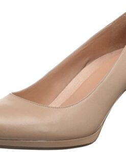 Naturalizer Womens Michelle Classic High Heel Pump,Tender Taupe Beige Leather,8