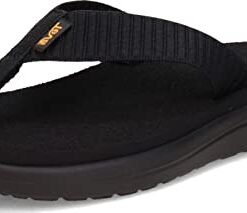 Teva Women’s Voya Flip-Flop, Bar Street Black, 10