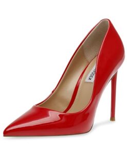 Steve Madden Women’s Vala Pump, Bright Red Patent, 8