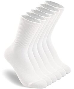 HAVE A TREE Womens 3-6 Pack Crew Lightweight Thin Casual Calf Socks Size 6-11 (H001-3W)