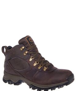 Timberland Men’s Anti-Fatigue Hiking Waterproof Leather Mt. Maddsen Boot, Brown, 12