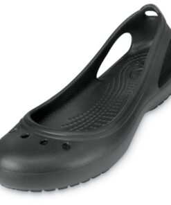 Crocs Women’s Kadee Ballet Flats, Black/Black, 9 Women