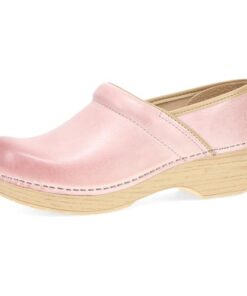 Dansko Women’s Professional Pink Milled Burnished Clog 9.5-10 M US